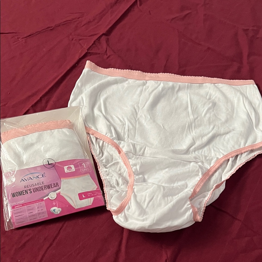 NIB 2 Pairs Women's White and Pink Underwear